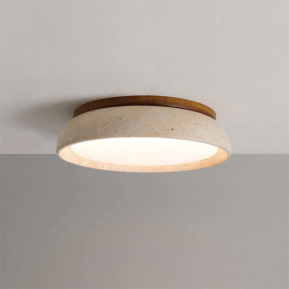 Savenlark Travertine Ceiling Light-Moonnatur