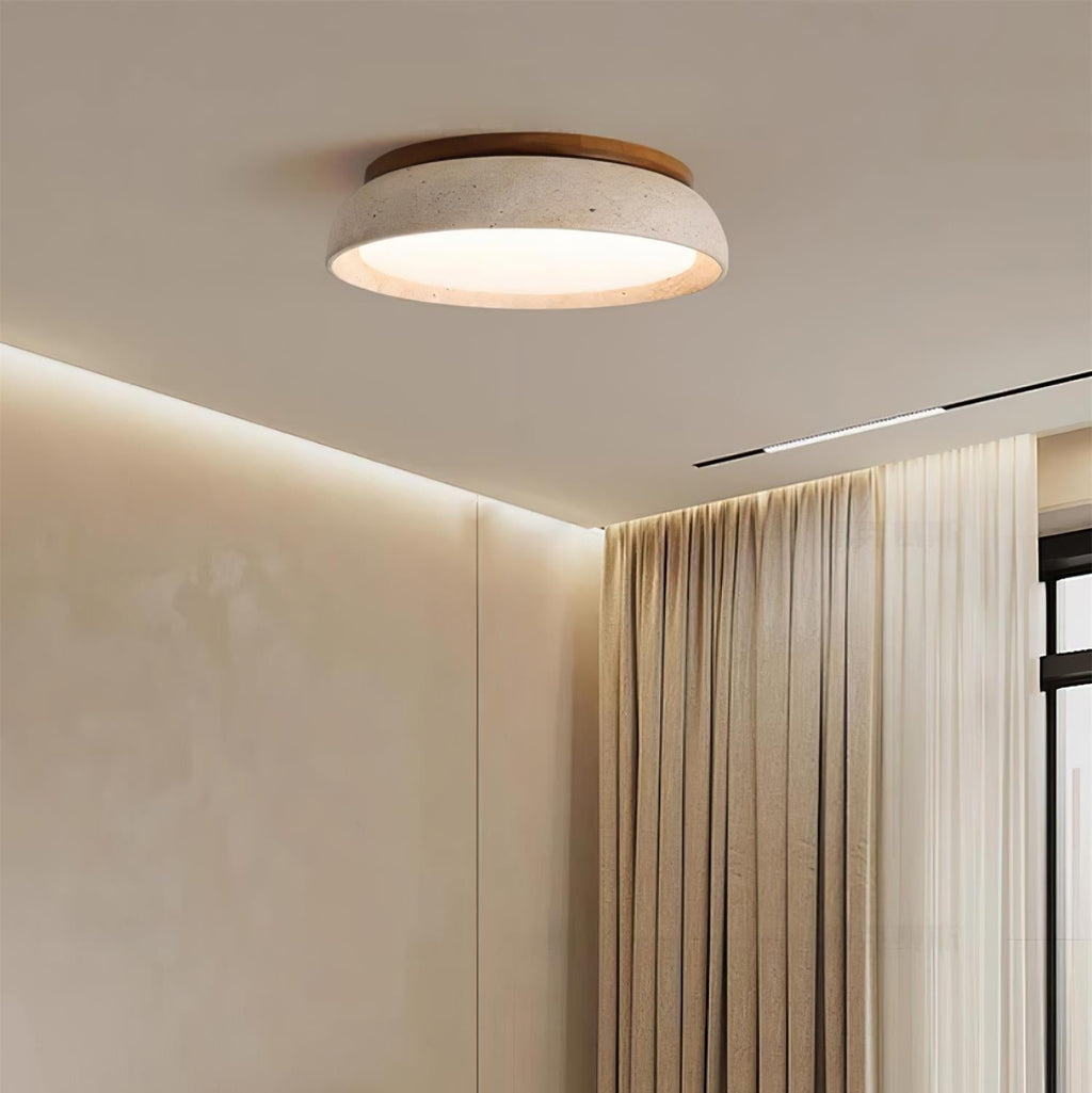Savenlark Travertine Ceiling Light-Moonnatur