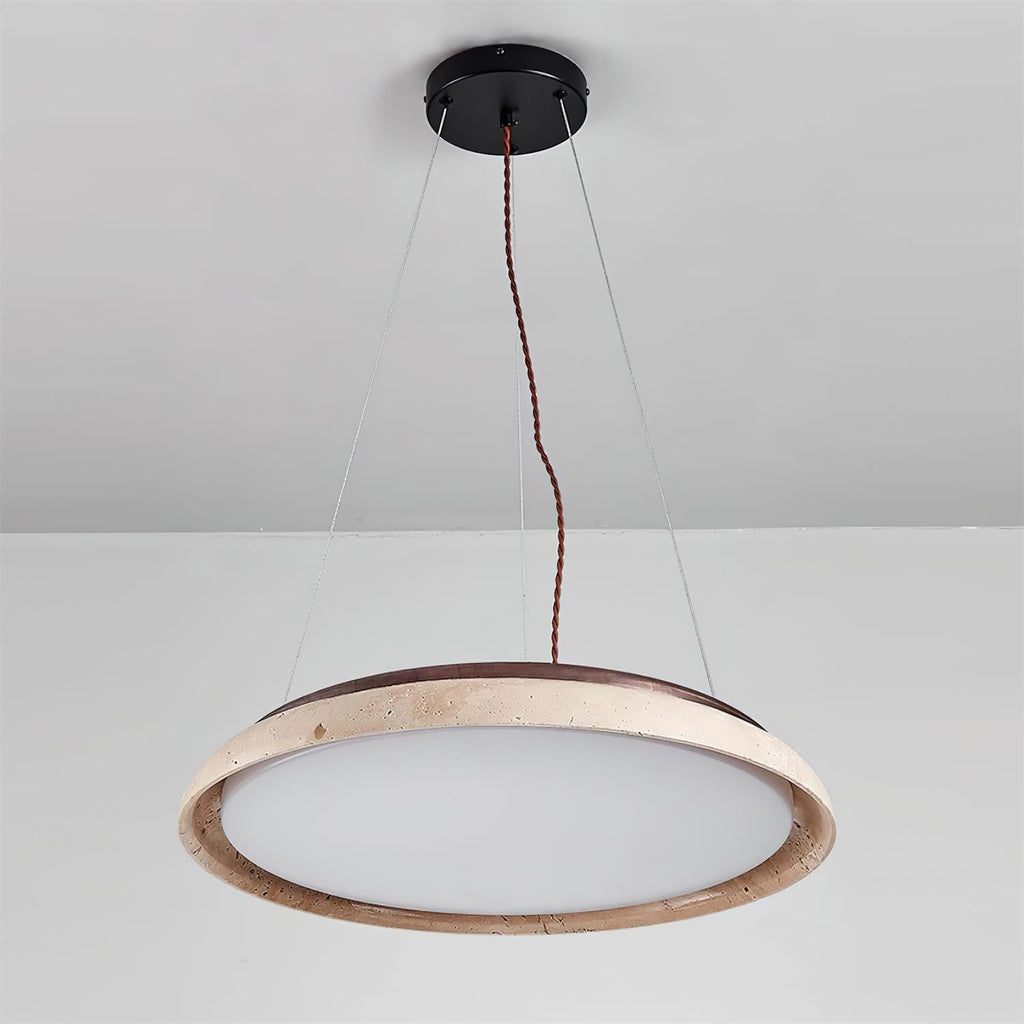 Tarnelvale Travertine Pendant Light-Moonnatur