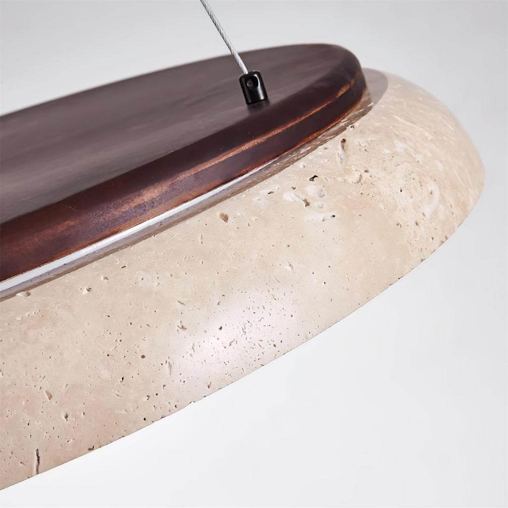 Tarnelvale Travertine Pendant Light-Moonnatur