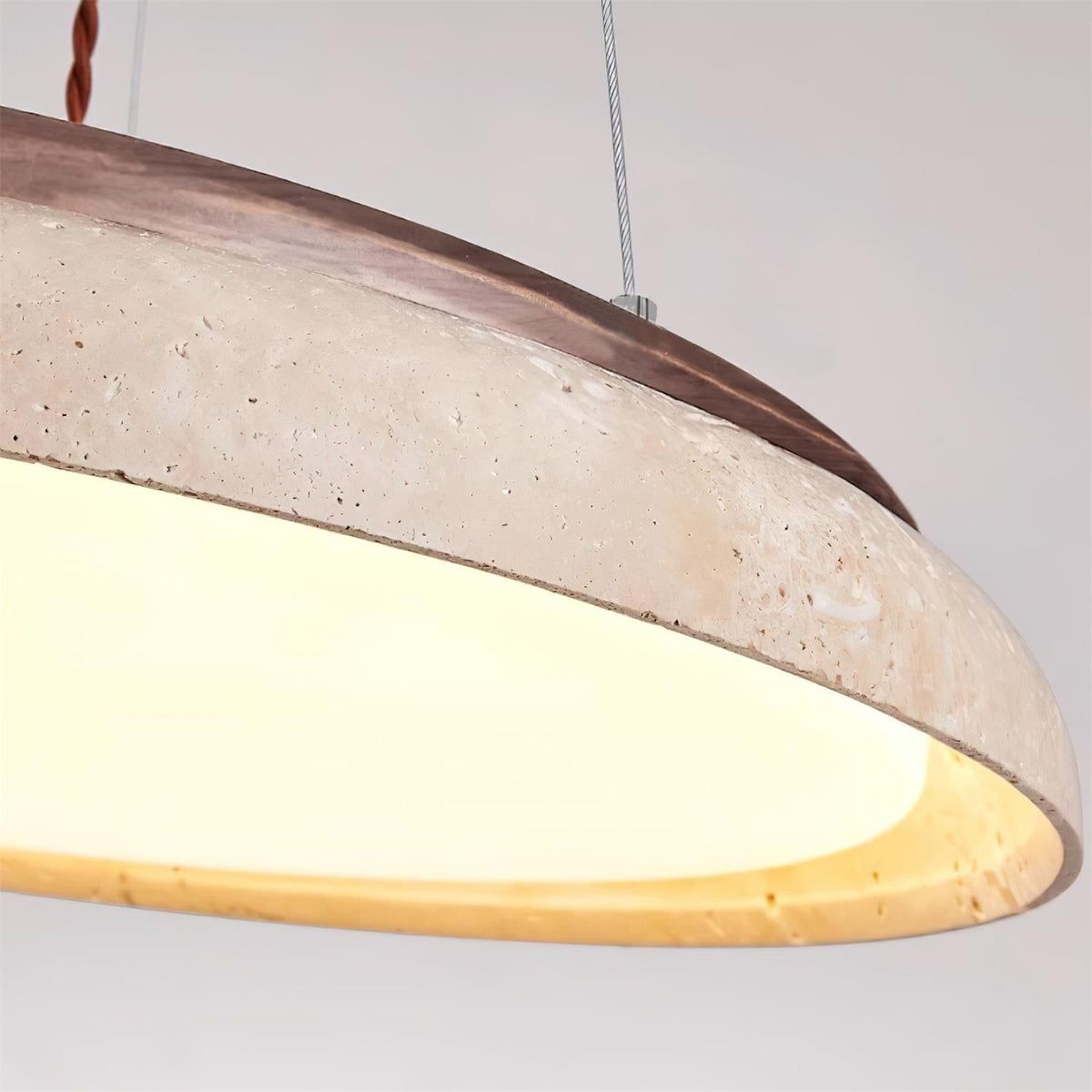Tarnelvale Travertine Pendant Light-Moonnatur