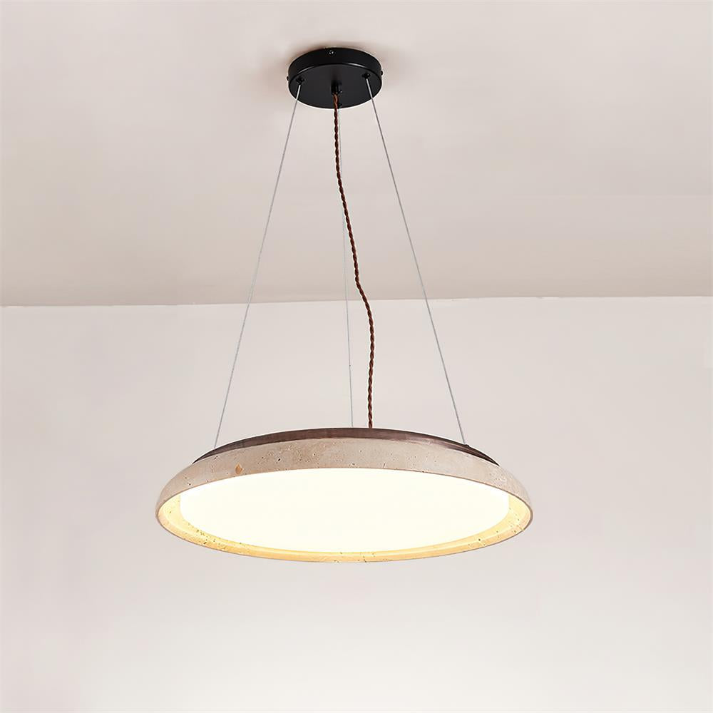 Tarnelvale Travertine Pendant Light-Moonnatur