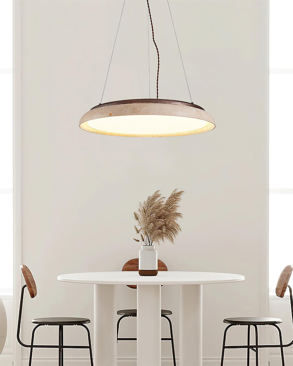 Tarnelvale Travertine Pendant Light-Moonnatur