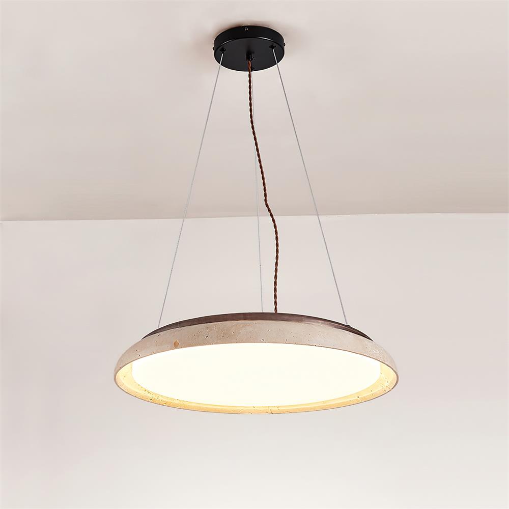 Tarnelvale Travertine Pendant Light-Moonnatur
