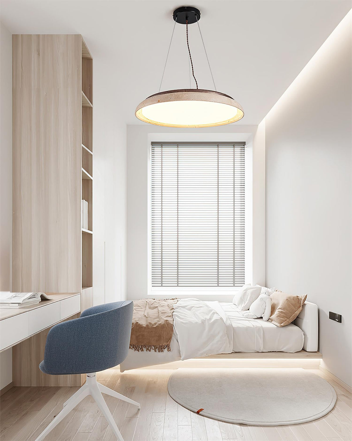 Tarnelvale Travertine Pendant Light-Moonnatur