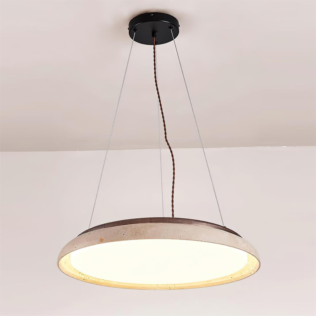 Tarnelvale Travertine Pendant Light-Moonnatur