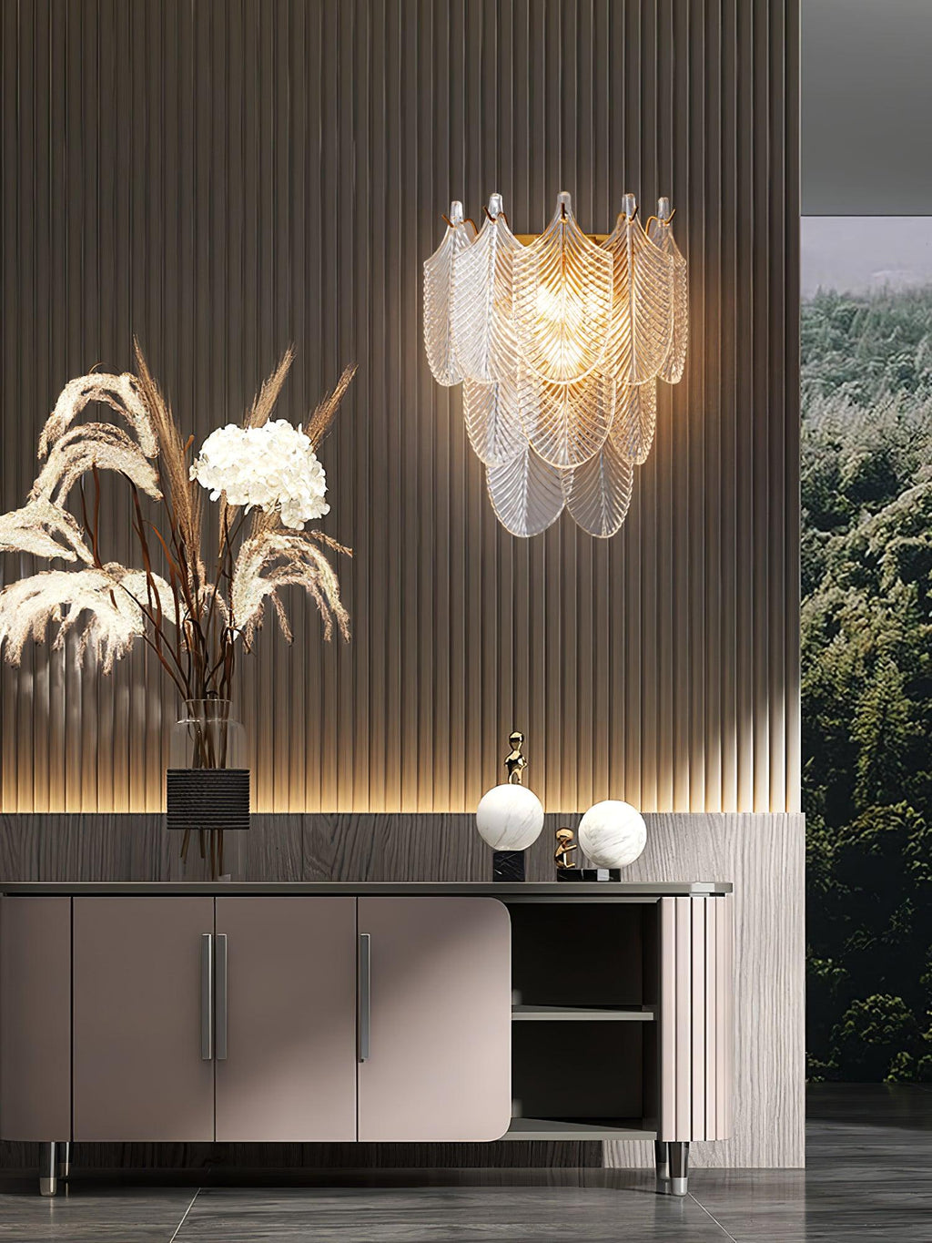Daphnevale Glass Wall Light-Moonnatur