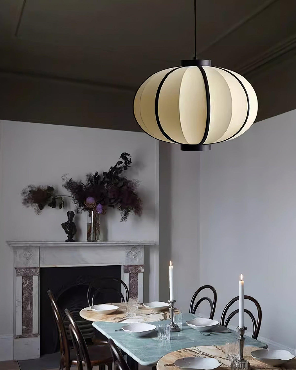 Keldelley Fabric Pendant Light-Moonnatur