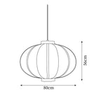 Keldelley Fabric Pendant Light-Moonnatur