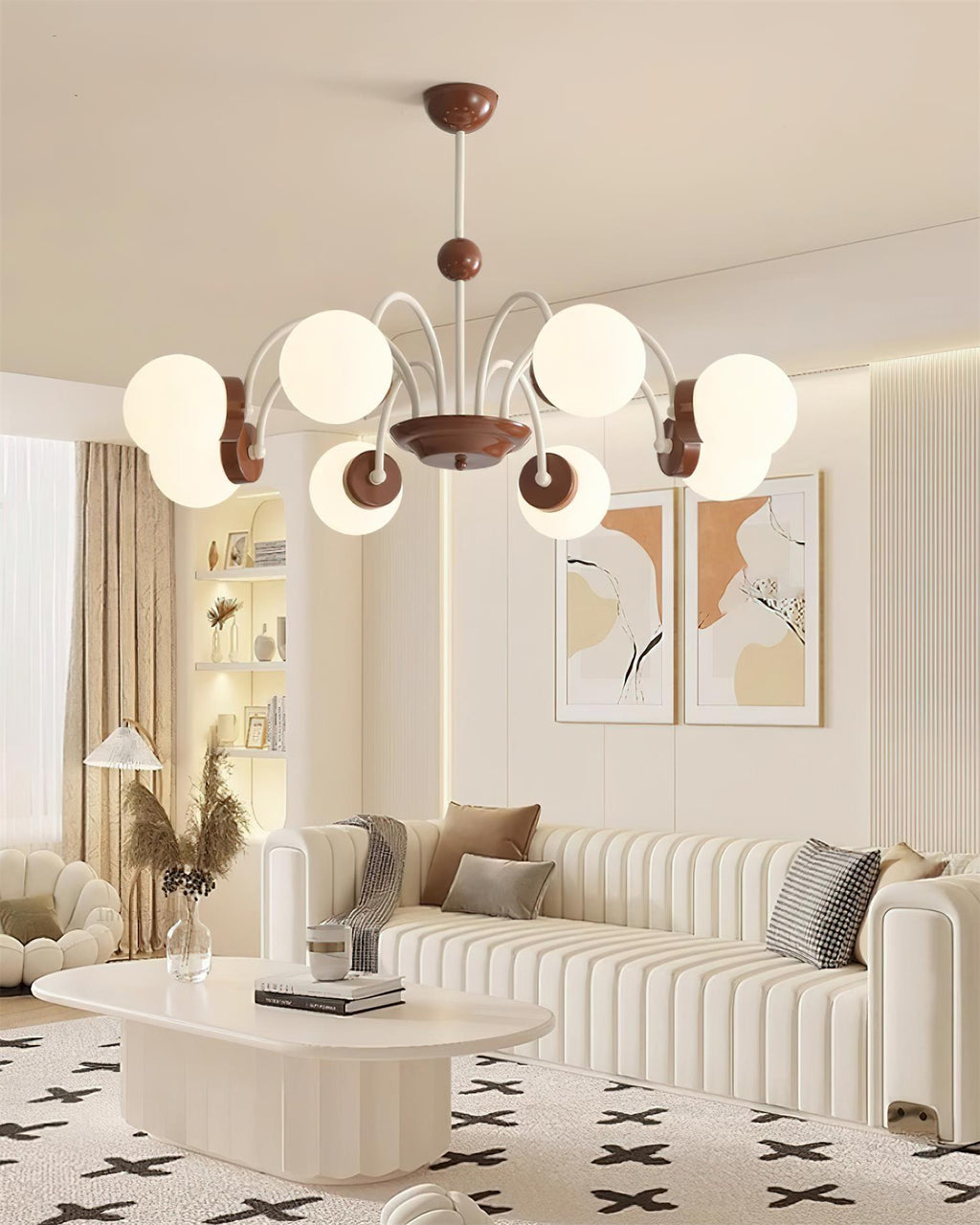 Brenelaria Glass Chandelier-Moonnatur