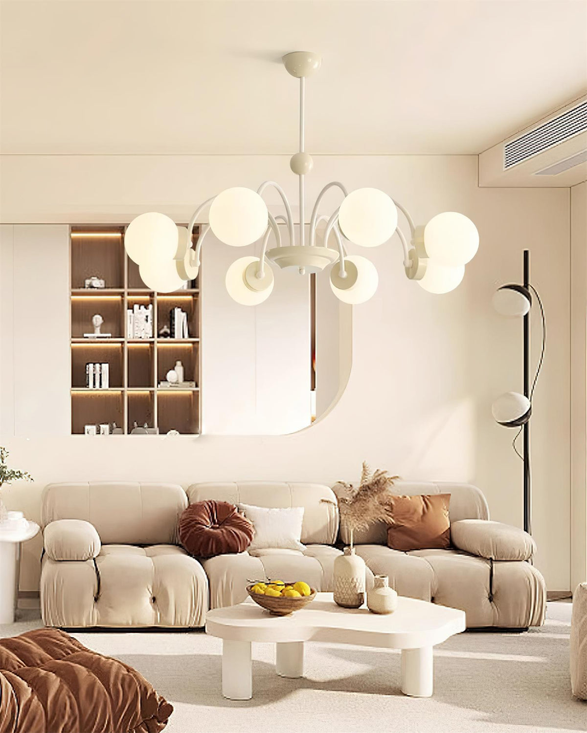 Brenelaria Glass Chandelier-Moonnatur