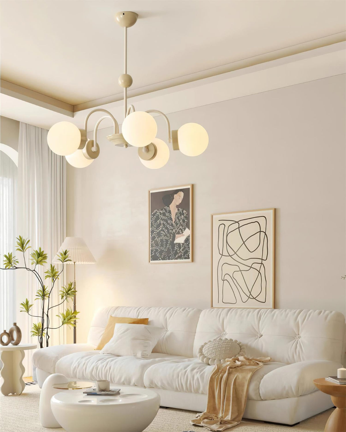 Brenelaria Glass Chandelier-Moonnatur