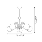 Brenelaria Glass Chandelier-Moonnatur
