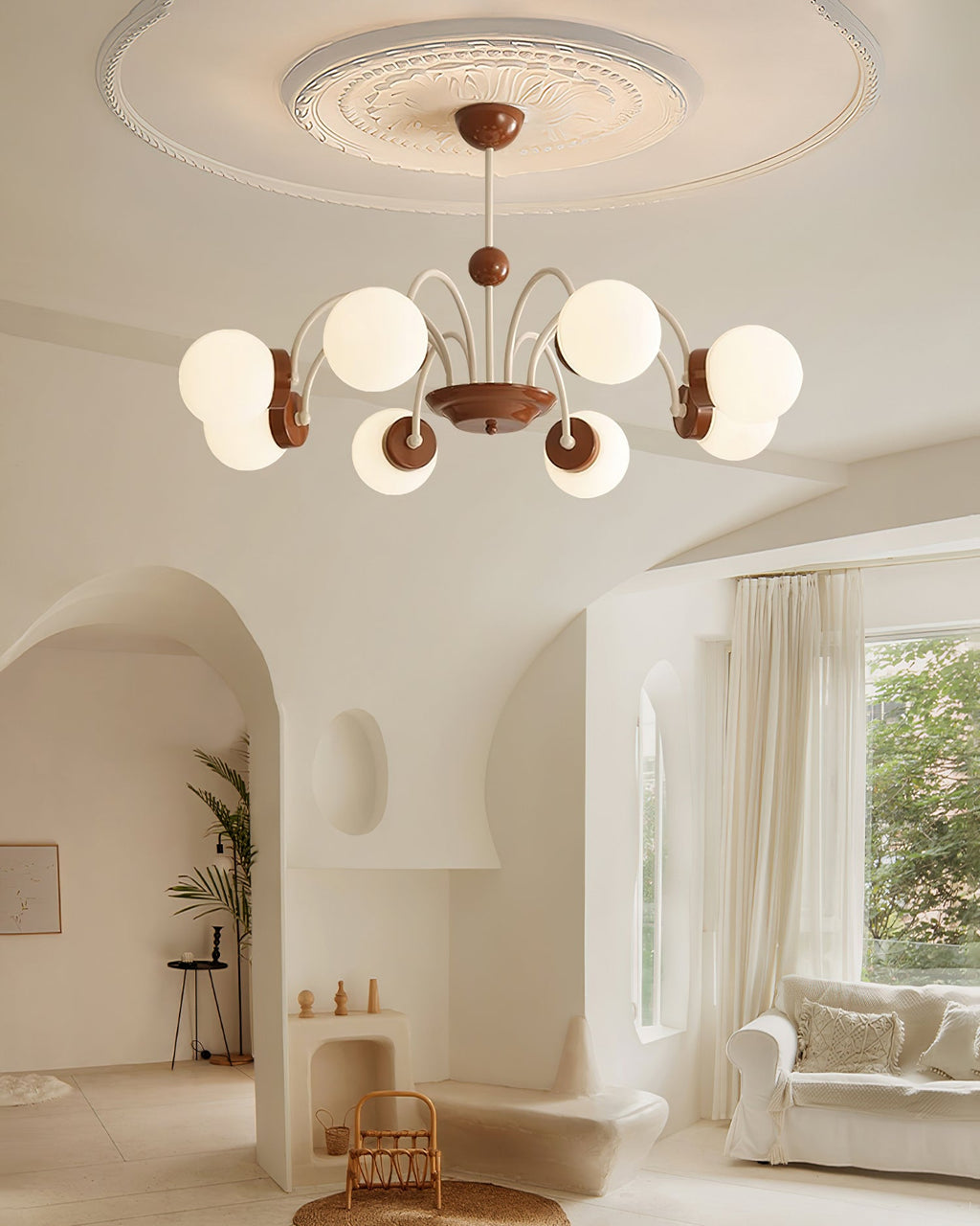 Brenelaria Glass Chandelier-Moonnatur