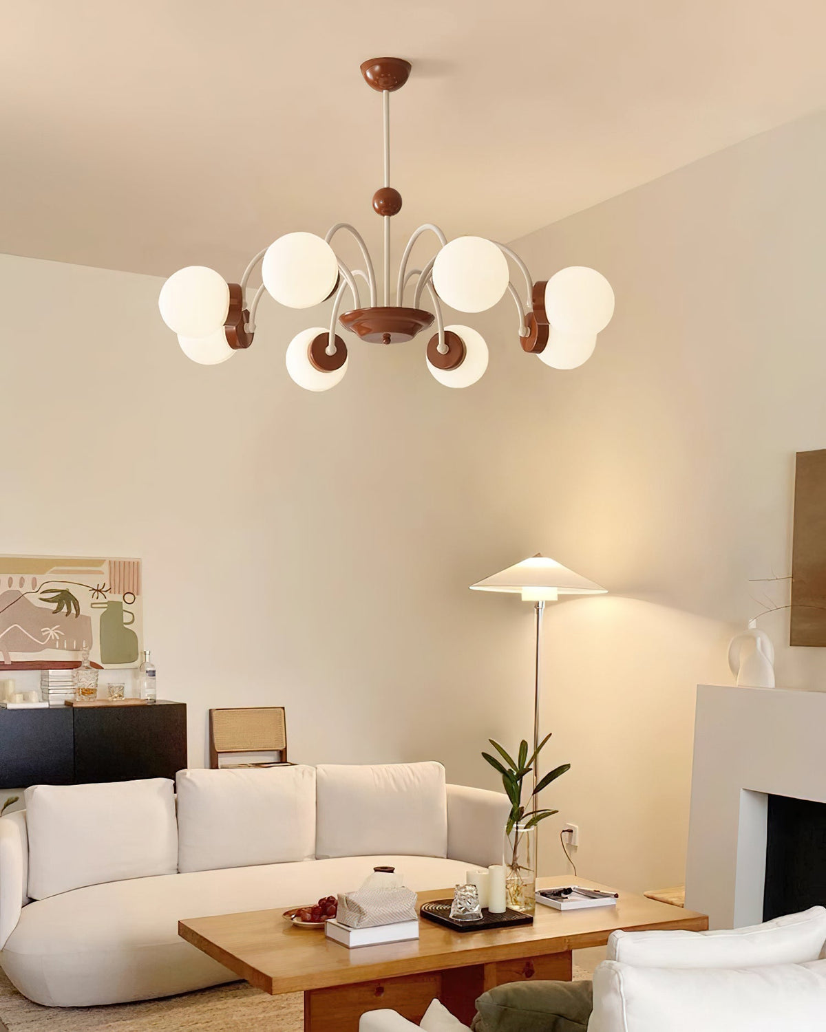 Brenelaria Glass Chandelier-Moonnatur