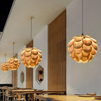 Alwynelle Ash Wood Pendant Light-Moonnatur
