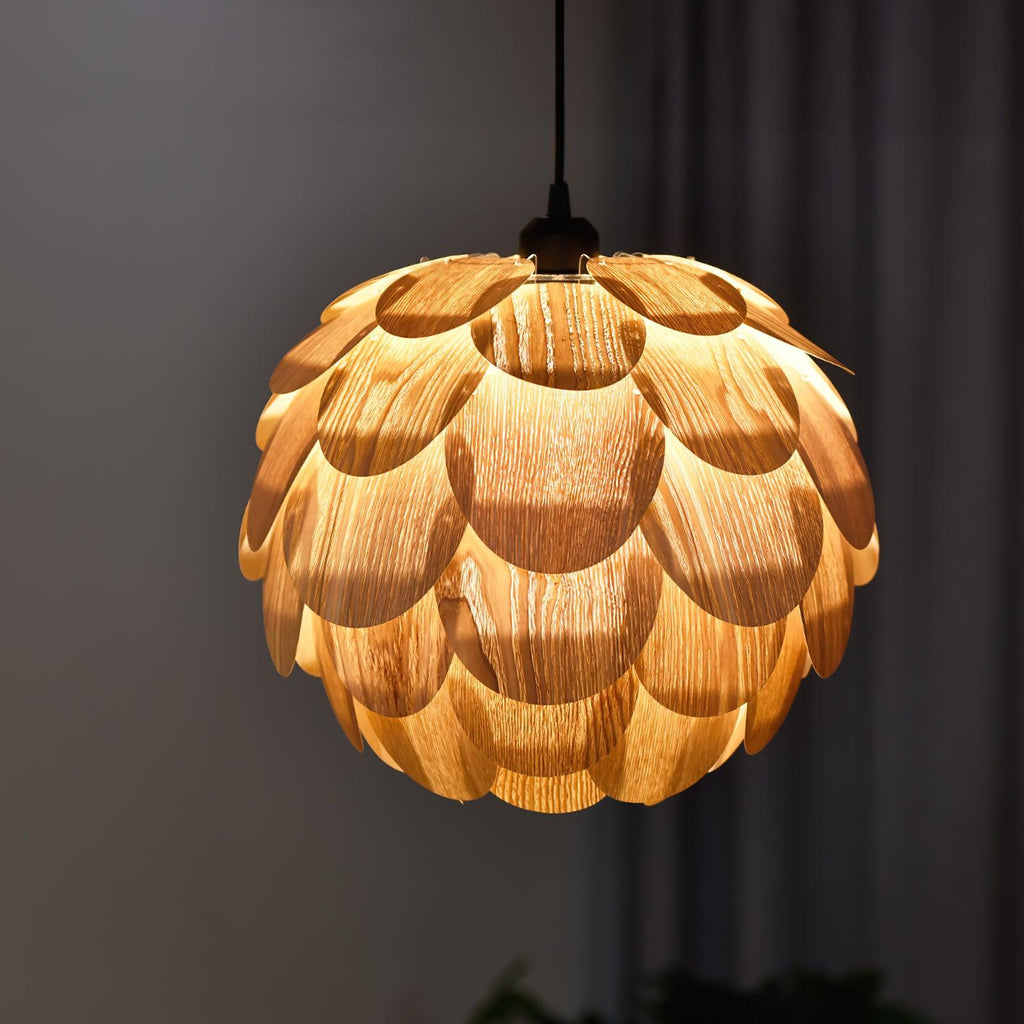 Alwynelle Ash Wood Pendant Light-Moonnatur