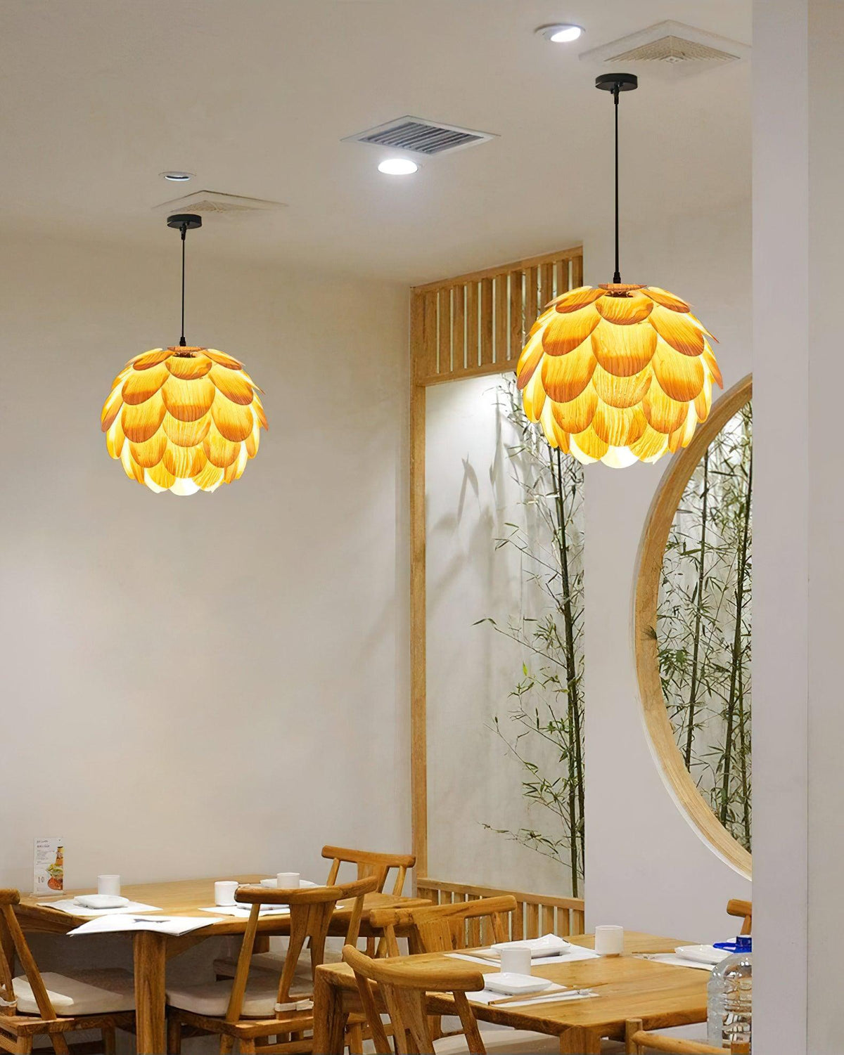 Alwynelle Ash Wood Pendant Light-Moonnatur