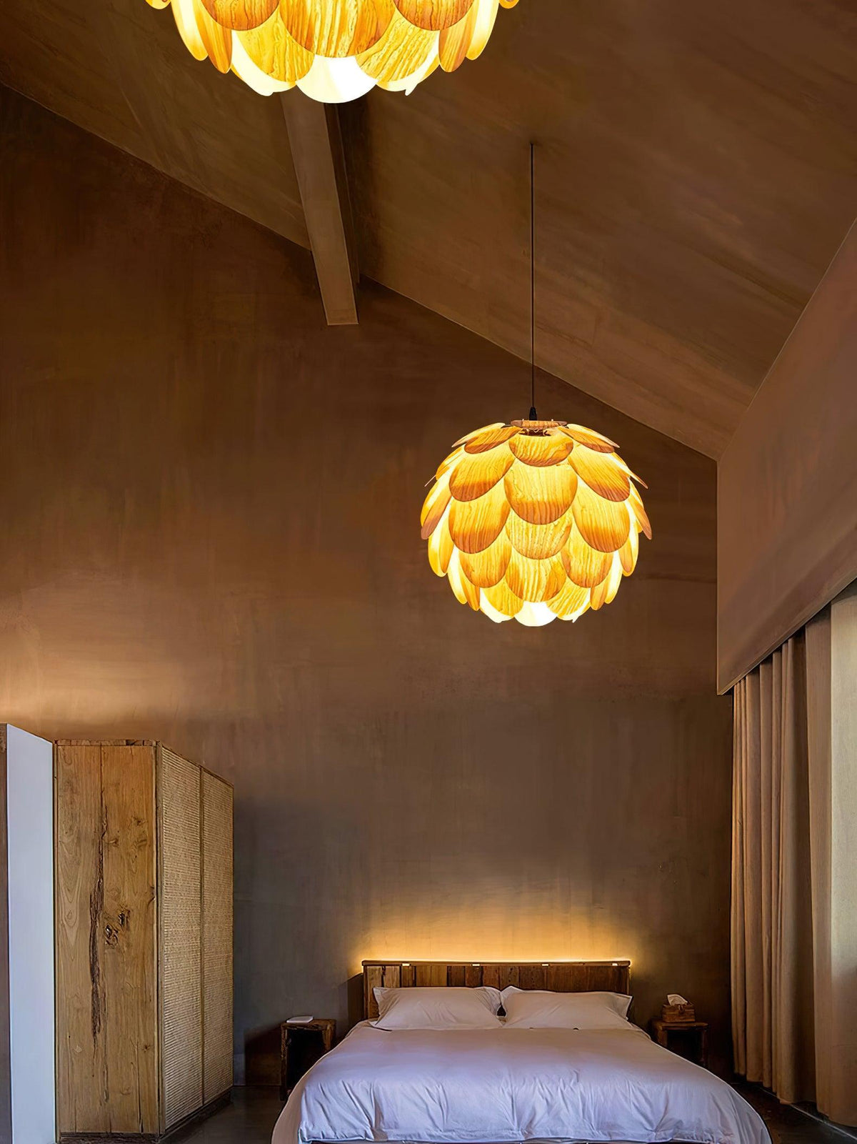Alwynelle Ash Wood Pendant Light-Moonnatur