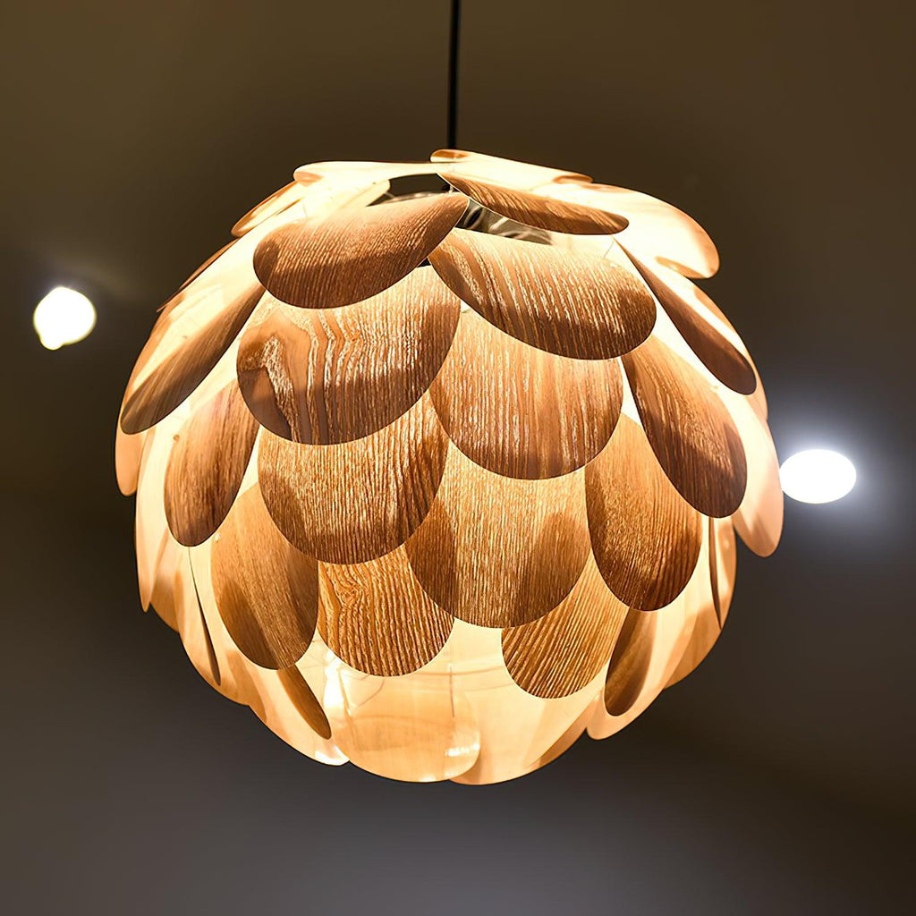 Alwynelle Ash Wood Pendant Light-Moonnatur