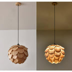 Alwynelle Ash Wood Pendant Light-Moonnatur