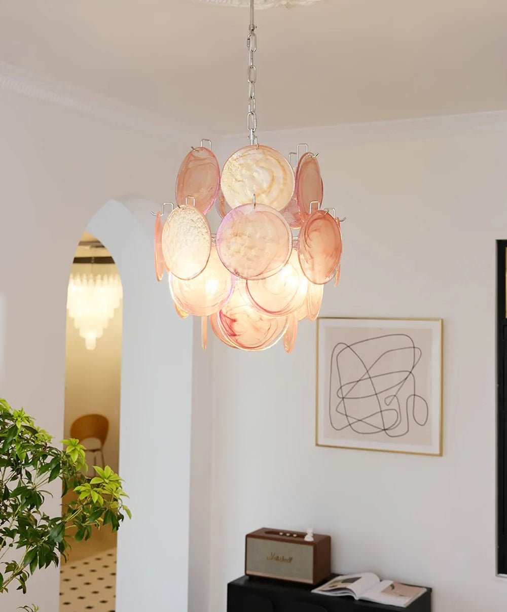 Camberwren Glass Chandelier-Moonnatur