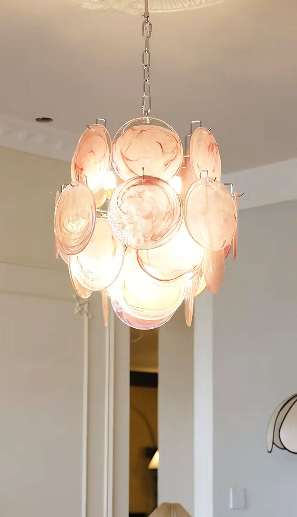 Camberwren Glass Chandelier-Moonnatur