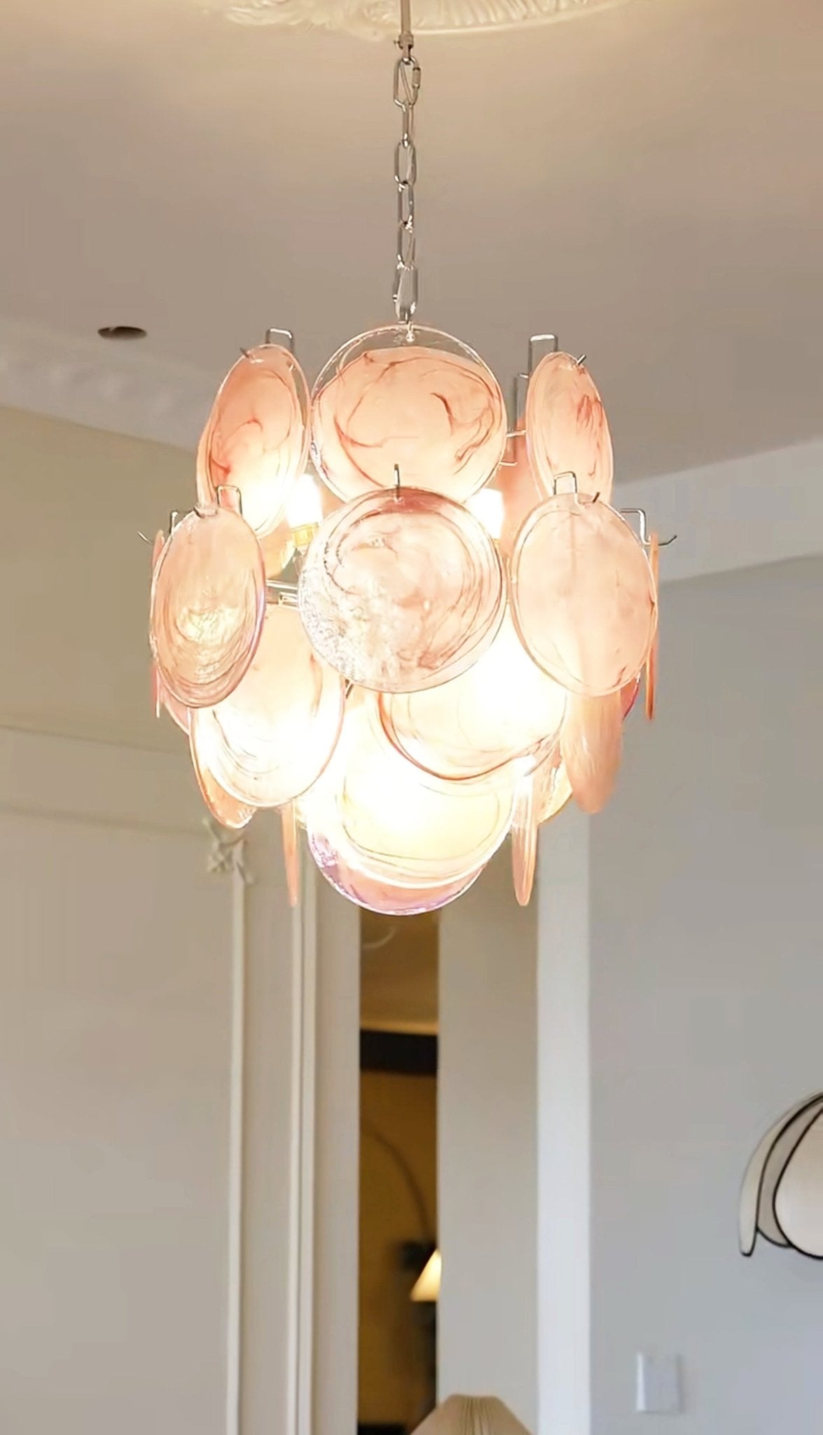 Camberwren Glass Chandelier-Moonnatur