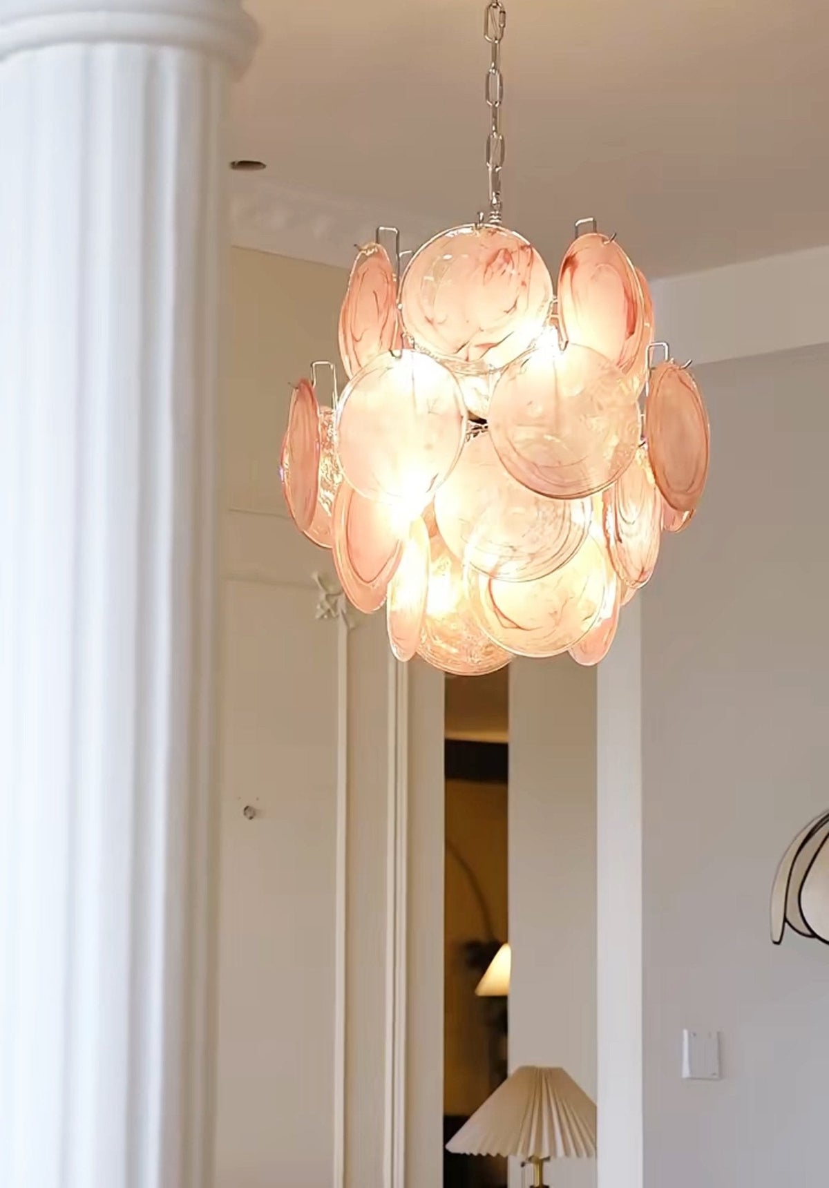 Camberwren Glass Chandelier-Moonnatur