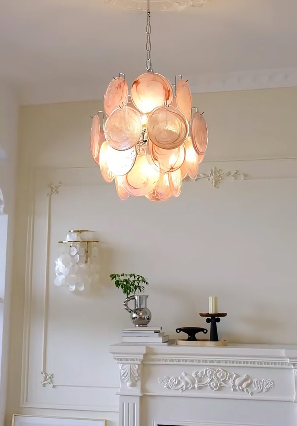 Camberwren Glass Chandelier-Moonnatur