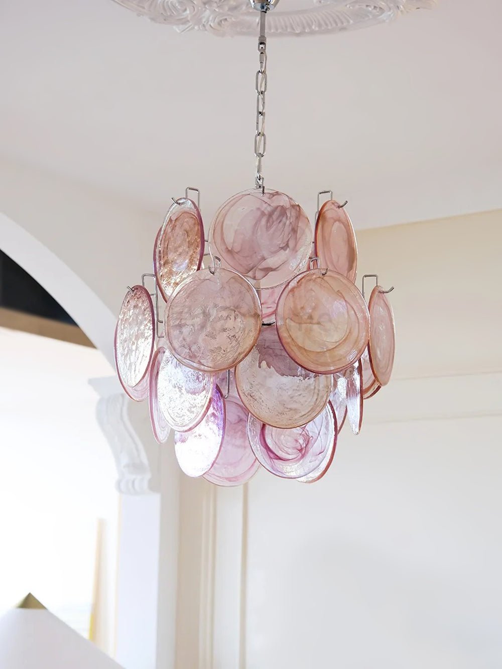 Camberwren Glass Chandelier-Moonnatur