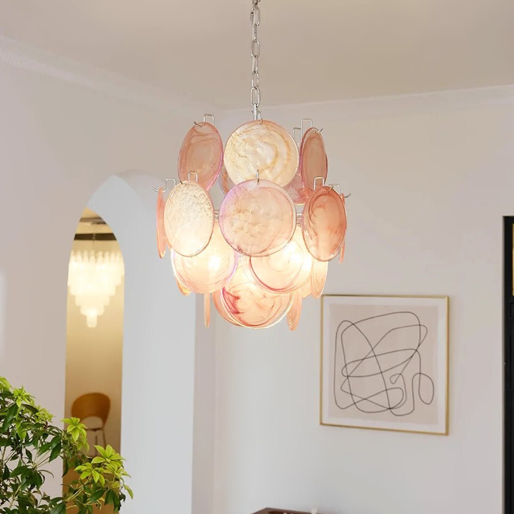 Camberwren Glass Chandelier-Moonnatur