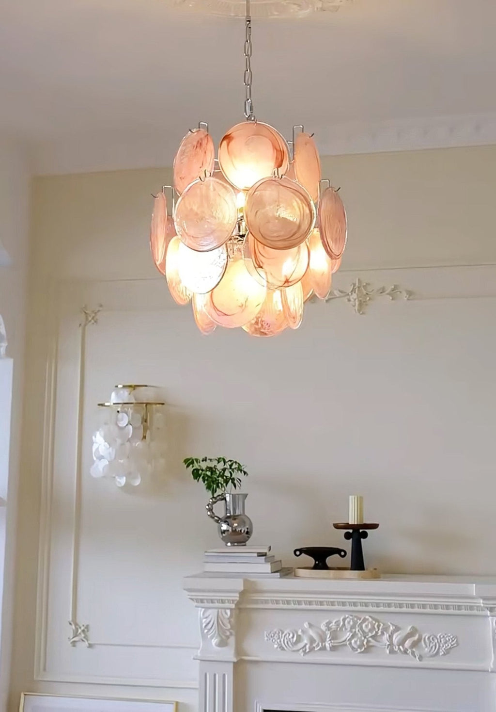 Camberwren Glass Chandelier-Moonnatur