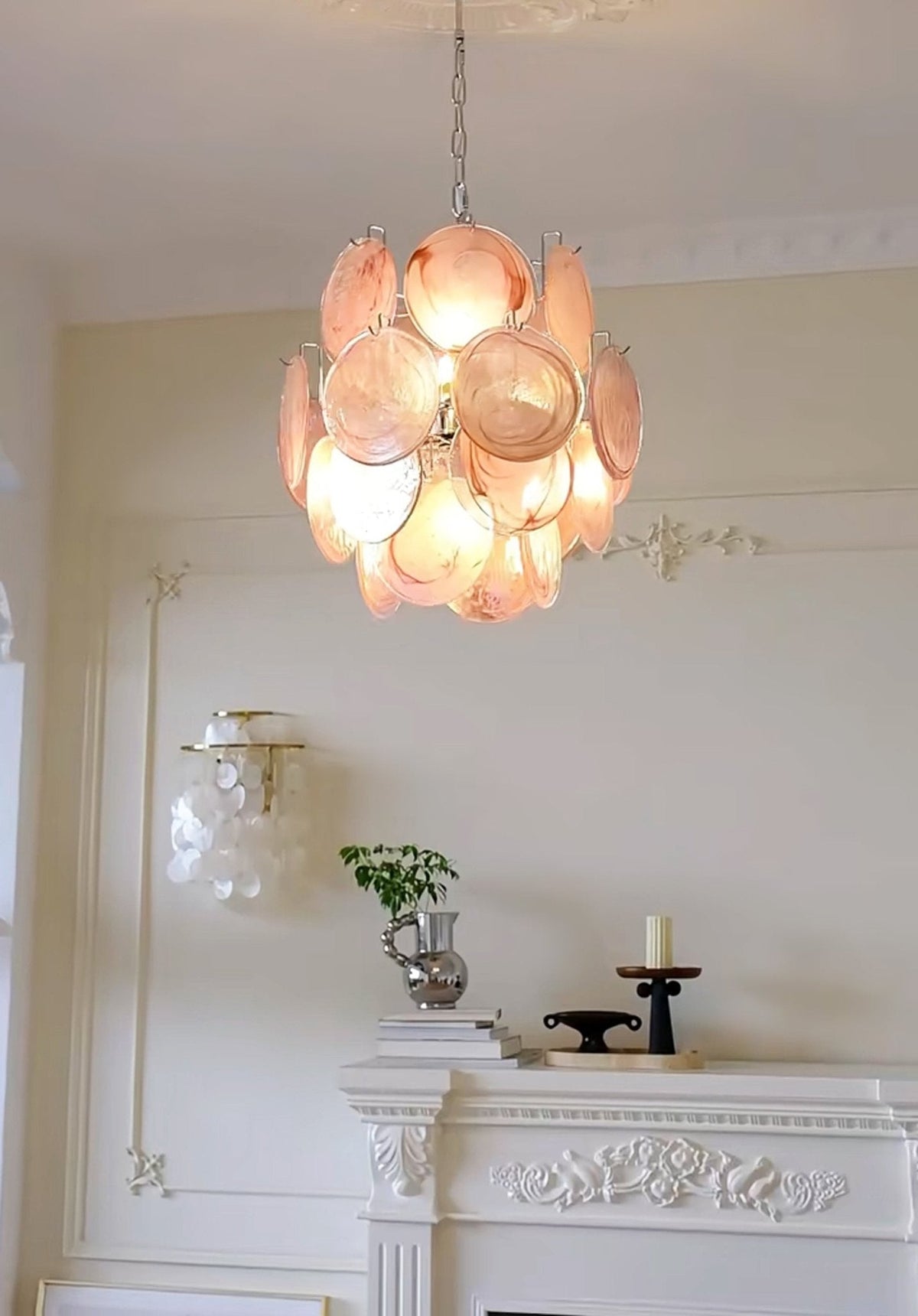 Camberwren Glass Chandelier-Moonnatur