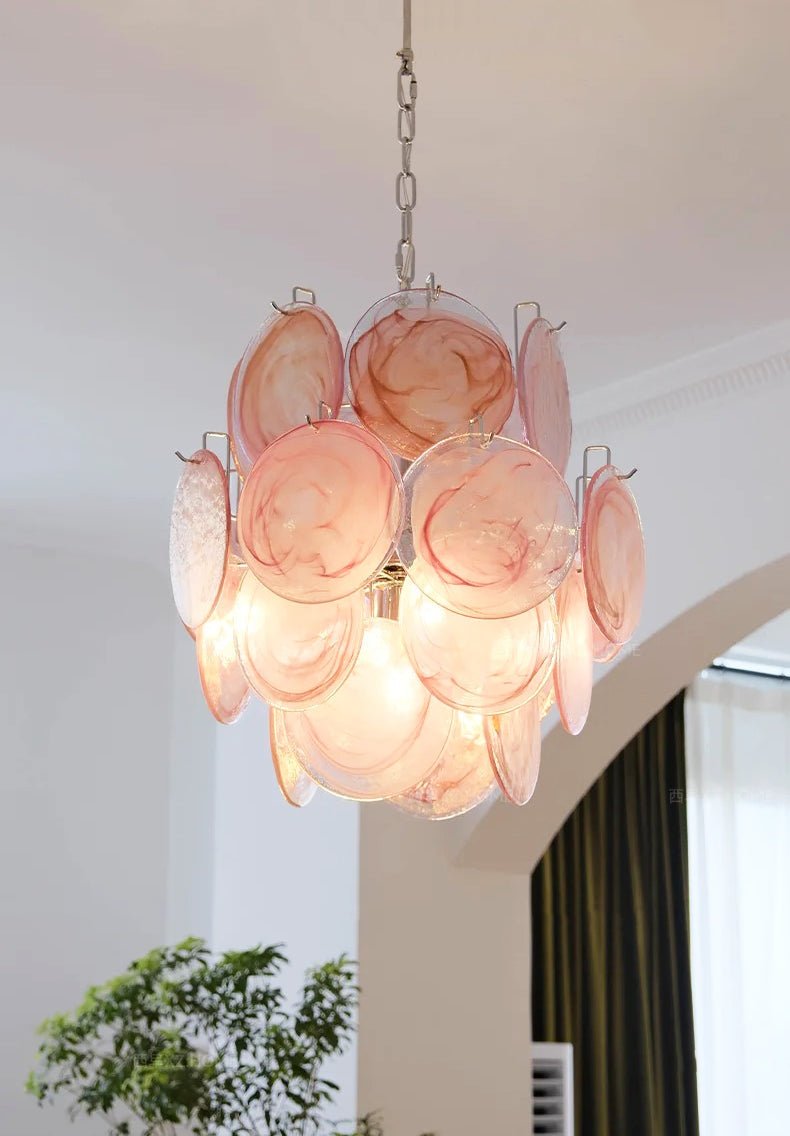 Camberwren Glass Chandelier-Moonnatur