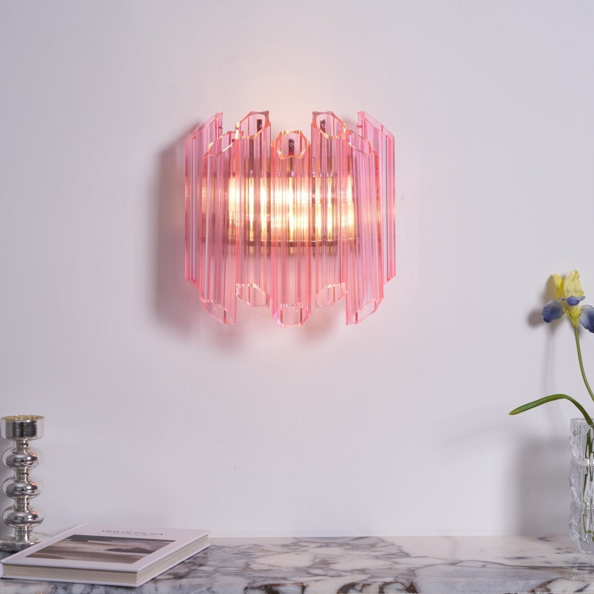 Beldenena Glass Wall Light-Moonnatur