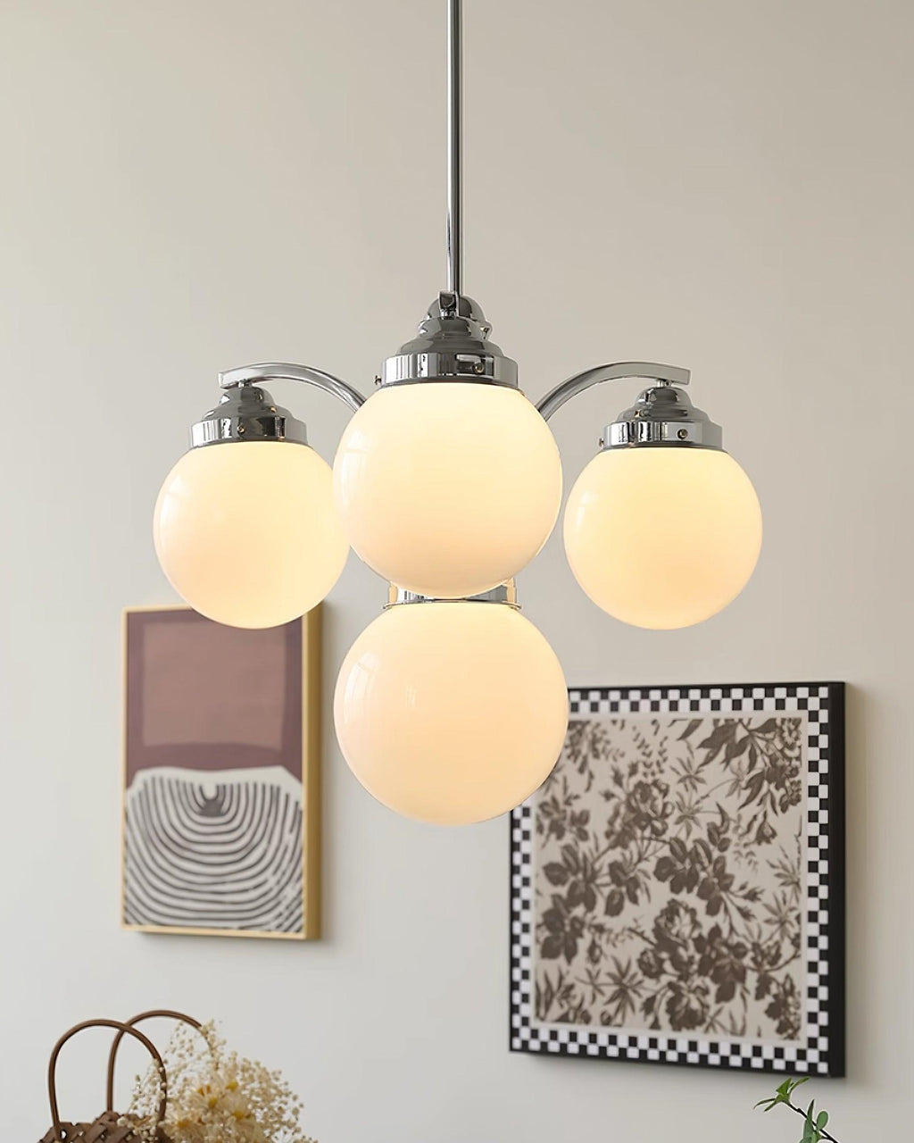 Avenera Glass Chandelier-Moonnatur