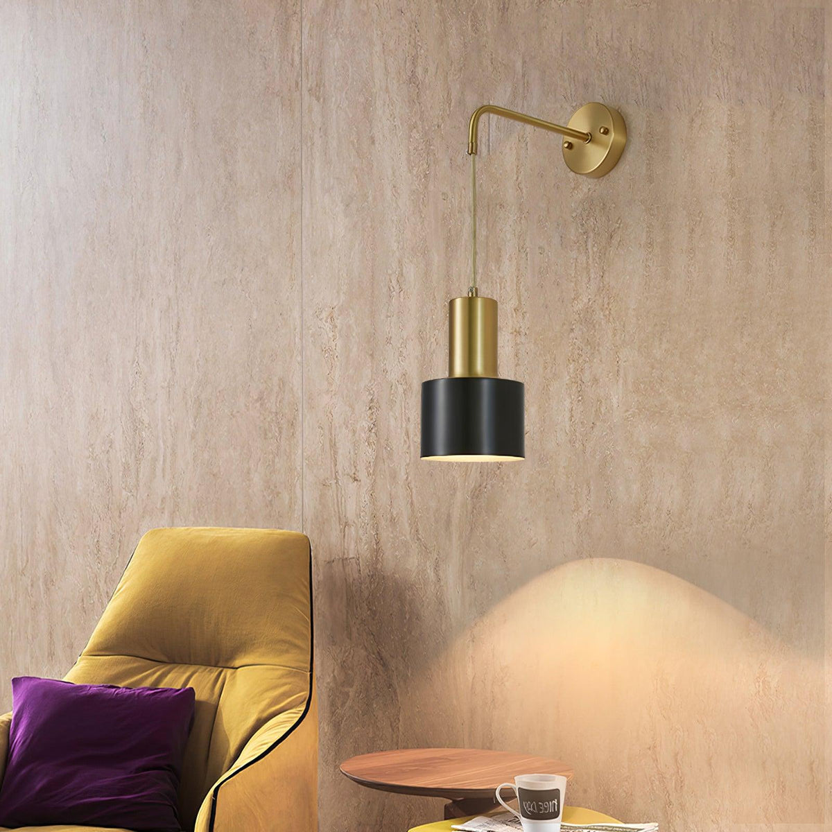 Hildenelyn Brass Wall Light-Moonnatur