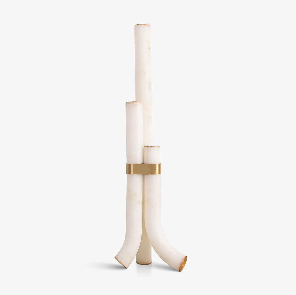 Rildenwynne Alabaster Floor Lamp-Moonnatur