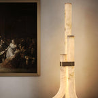 Rildenwynne Alabaster Floor Lamp-Moonnatur