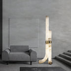 Rildenwynne Alabaster Floor Lamp-Moonnatur