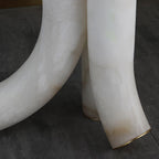 Rildenwynne Alabaster Floor Lamp-Moonnatur