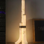 Rildenwynne Alabaster Floor Lamp-Moonnatur