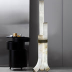 Rildenwynne Alabaster Floor Lamp-Moonnatur