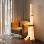 Rildenwynne Alabaster Floor Lamp-Moonnatur