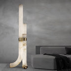 Rildenwynne Alabaster Floor Lamp-Moonnatur