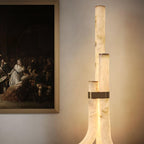 Rildenwynne Alabaster Floor Lamp-Moonnatur