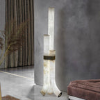 Rildenwynne Alabaster Floor Lamp-Moonnatur
