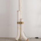 Rildenwynne Alabaster Floor Lamp-Moonnatur