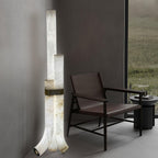 Rildenwynne Alabaster Floor Lamp-Moonnatur